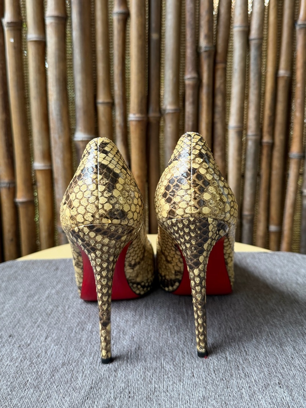 CHRISTIAN LOUBOUTIN  snake skin Leather Simple Pump - Picture 5 of 10